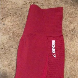 Gymshark high waisted red seemless SOLD